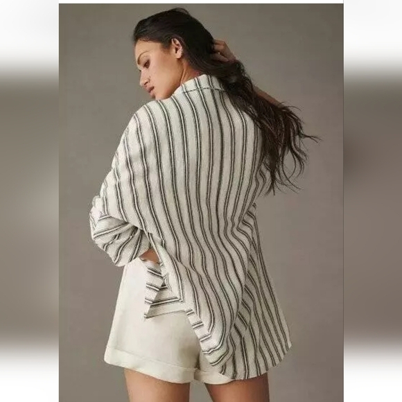 Pilcro oversized linen dolman sleeve blazer xs - Picture 2 of 8